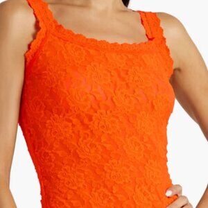 Hanky Panky Signature Lace Camisole Orange Medium and Large New In Box $52